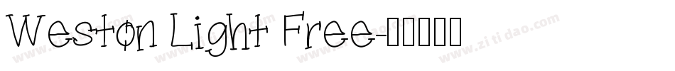 Weston Light Free字体转换